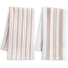 image:imageSticky Toffee Waffle Kitchen Towels Set of 2 White and Tan Striped Waffle Weave Dish Towels for Kitchen Absorbent Waffle Hand Towels OekoTex Cotton Tea Towels 25 in x 15 in JVSPKA5438