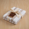 image:imageSticky Toffee Waffle Kitchen Towels Set of 2 White and Tan Striped Waffle Weave Dish Towels for Kitchen Absorbent Waffle Hand Towels OekoTex Cotton Tea Towels 25 in x 15 in JVSPKA5438
