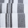 image:imageSticky Toffee Waffle Weave Kitchen Towels Set of 2 White and Gray Stripes 25 x 15 in Absorbent Cotton Hand and Dish Towels OekoTex Tea Towels