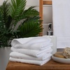 image:imageSticky Toffee Washcloths Set of 4  13x13 in White 100 Terry Cotton Soft and Absorbent OekoTex Cloths for Body and Face Washing