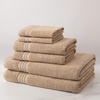 image:imageTan Bath Towels Set of 6 for Bathroom Bath Towels and Washcloths Set 2 Bath Towels 2 Hand Towels and 2 Wash Cloths Soft and Absorbent Oeko Tex Cotton Towels