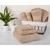 image:imageTan Bath Towels Set of 6 for Bathroom Bath Towels and Washcloths Set 2 Bath Towels 2 Hand Towels and 2 Wash Cloths Soft and Absorbent Oeko Tex Cotton Towels