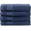 image:imageWashcloths Set 100 Cotton Blue OekoTex Terry Cotton Soft and Absorbent Wash Cloths for Your Body Face Towel for Washing Face Set of Four 13 in x 13 in