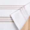 image:imageWashcloths Set 100 Cotton Soft and Absorbent Terry Towels Modern Stripe Reusable Fingertip Towels Quick Drying 13 in x 13 in 4 Pack Tan