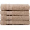 image:imageWashcloths Set 100 Cotton Tan OekoTex Terry Cotton Soft and Absorbent Wash Cloths for Your Body Face Towel for Washing Face Set of Four 13 in x 13 in