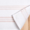 image:imageWashcloths Set 100 Cotton White Soft and Absorbent Terry Towels Modern Stripe Reusable Fingertip Towels Quick Drying 13 in x 13 in 4 Pack Blush Pink