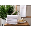 image:imageWashcloths Set 100 Cotton White Soft and Absorbent Terry Towels Modern Stripe Reusable Fingertip Towels Quick Drying 13 in x 13 in 4 Pack Blush Pink