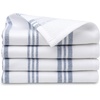 image:imageWashcloths Set 100 Cotton White Soft and Absorbent Terry Towels Modern Stripe Reusable Fingertip Towels Quick Drying 13 in x 13 in 4 Pack Navy Blue