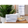 image:imageWashcloths Set 100 Cotton White Soft and Absorbent Terry Towels Modern Stripe Reusable Fingertip Towels Quick Drying 13 in x 13 in 4 Pack Navy Blue