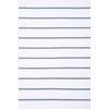 image:imageWhite Shower Curtain for Bathroom Fabric Shower Curtains 72x72 in Farmhouse Boho White and Blue Striped Woven