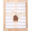 image:imageWhite Shower Curtain for Bathroom Fabric Shower Curtains 72x72 in Farmhouse Boho White and Tan Striped Woven