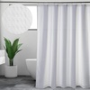 image:imageFabric Shower Curtains for Bathroom White Waffle Weave 72x72 in Farmhouse Boho Shower Curtains Cotton Polyester Blend