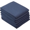 image:imageFlour Sack Kitchen Towels 100 Cotton Blue Set of 6 Crinkle Finish Tea Towels Low Lint and Absorbent Dish Towels for Kitchen OekoTex Cotton 28 in x 29 in