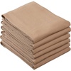 image:imageFlour Sack Kitchen Towels 100 Cotton Tan Set of 6 Crinkle Finish Tea Towels Low Lint and Absorbent Dish Towels for Kitchen OekoTex Cotton 28 in x 29 in