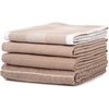 image:imageSticky Toffee Cotton Dish Towels Set of 4  28x16 in Tan Tea Towels for Kitchen Soft and Absorbent OekoTex Cotton