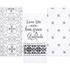 image:imageSticky Toffee Flour Sack Kitchen Towels 3Pack  28x29 in 100 Cotton Dish Towels with Decorative Quote Prints Low Lint and Absorbent for Drying or Cleaning