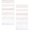 image:imageSticky Toffee Hand Towels for Bathroom Set of 2  28x16 in White and Blush Pink Striped Turkish Towels Soft and Absorbent Decorative 100 Cotton Bath Towels