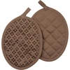 image:imageSticky Toffee Silicone Pot Holders Set of 2 Brown Heat Resistant to 500F NonSlip Oven Hot Pads with OekoTex Cotton Shell 7 x 9 in