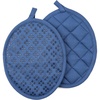 image:imageSticky Toffee Silicone Pot Holders Set of 2 Dark Blue Heat Resistant to 500F NonSlip Oven Hot Pads with OekoTex Cotton Shell 7 x 9 in