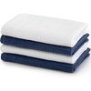 image:imageSticky Toffee Waffle Dishcloths 100 Cotton Set of 4 Blue and White Dish Cloths Sets for Kitchen Kitchen Towels Reusable Absorbent Cleaning Cloths OekoTex Cotton 12 in x 12 in JVSPKA5441