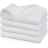 image:imageSticky Toffee Washcloths Set of 4  13x13 in White 100 Terry Cotton Soft and Absorbent OekoTex Cloths for Body and Face Washing