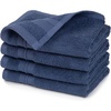 image:imageWashcloths Set 100 Cotton Blue OekoTex Terry Cotton Soft and Absorbent Wash Cloths for Your Body Face Towel for Washing Face Set of Four 13 in x 13 in