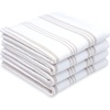 image:imageWashcloths Set 100 Cotton Soft and Absorbent Terry Towels Modern Stripe Reusable Fingertip Towels Quick Drying 13 in x 13 in 4 Pack Tan