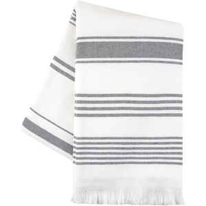 image:imageBath Towel Turkish Towel 100 Cotton Hammam White Towel Soft and Absorbent Terry Backing Oeko Tex Cotton Oversized Beach Towel 65 in x 35 in Gray