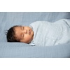 image:imageSticky Toffee Muslin Swaddle Baby Blanket Blue Gray Stars 47 x 47 in Soft Breathable OekoTex Cotton Newborn Wrap and Receiving Blanket