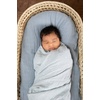 image:imageSticky Toffee Muslin Swaddle Baby Blanket Blue Gray Stars 47 x 47 in Soft Breathable OekoTex Cotton Newborn Wrap and Receiving Blanket