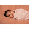 image:imageSticky Toffee Muslin Swaddle Baby Blanket Blush Pink Rainbows 47 x 47 in Soft Breathable OekoTex Cotton Newborn Wrap and Receiving Blanket