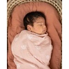 image:imageSticky Toffee Muslin Swaddle Baby Blanket Blush Pink Rainbows 47 x 47 in Soft Breathable OekoTex Cotton Newborn Wrap and Receiving Blanket