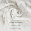 image:imageSticky Toffee Muslin Swaddle Baby Blanket Mint Green and Cream Dots 47 x 47 in Soft Breathable OekoTex Cotton Newborn Wrap and Receiving Blanket