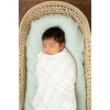 image:imageSticky Toffee Muslin Swaddle Baby Blanket Mint Green and Cream Dots 47 x 47 in Soft Breathable OekoTex Cotton Newborn Wrap and Receiving Blanket