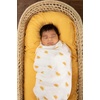 image:imageSticky Toffee Muslin Swaddle Baby Blanket Yellow Suns 47 x 47 in Soft Breathable OekoTex Cotton Newborn Wrap and Receiving Blanket