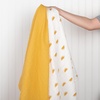image:imageSticky Toffee Muslin Swaddle Baby Blanket Yellow Suns 47 x 47 in Soft Breathable OekoTex Cotton Newborn Wrap and Receiving Blanket