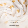 image:imageSticky Toffee Muslin Swaddle Baby Blanket Yellow Suns 47 x 47 in Soft Breathable OekoTex Cotton Newborn Wrap and Receiving Blanket