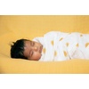 image:imageSticky Toffee Muslin Swaddle Baby Blanket Yellow Suns 47 x 47 in Soft Breathable OekoTex Cotton Newborn Wrap and Receiving Blanket