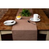 image:imageTable Runner Cotton Farmhouse Boho 14x72 in Table Dcor for Kitchen or Dining Tan Cloth Woven Ribbed Table Runners