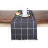 image:imageTable Runner Cotton Farmhouse Plaid 14x72 in Table Dcor for Kitchen or Dining Gray Cloth Woven Table Runners