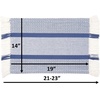 image:imagePlacemats Set of 4 Woven Cloth Placemat Set 14x19 in Blue Boho Place Mats for Kitchen or Dining Table Washable Cotton Table Mats