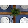image:imagePlacemats Set of 4 Woven Cloth Placemat Set 14x19 in Blue Large Ribbed Place Mats for Kitchen or Dining Table Washable Cotton Table Mats