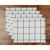 image:imagePlacemats Set of 4 Woven Cloth Placemat Set 14x19 in Cream Farmhouse Plaid Place Mats for Kitchen or Dining Table Washable Cotton Table Mats