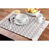 image:imagePlacemats Set of 4 Woven Cloth Placemat Set 14x19 in Gray Boho Place Mats for Kitchen or Dining Table Washable Cotton Table Mats
