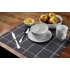 image:imagePlacemats Set of 4 Woven Cloth Placemat Set 14x19 in Gray Farmhouse Plaid Place Mats for Kitchen or Dining Table Washable Cotton Table Mats