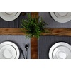 image:imagePlacemats Set of 4 Woven Cloth Placemat Set 14x19 in Gray Large Ribbed Place Mats for Kitchen or Dining Table Washable Cotton Table Mats