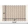 image:imagePlacemats Set of 4 Woven Cloth Placemat Set 14x19 in Tan Boho Place Mats for Kitchen or Dining Table Washable Cotton Table Mats