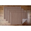 image:imagePlacemats Set of 4 Woven Cloth Placemat Set 14x19 in Tan Neutral Large Ribbed Place Mats for Kitchen or Dining Table Washable Cotton Table Mats