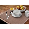 image:imagePlacemats Set of 4 Woven Cloth Placemat Set 14x19 in Tan Neutral Large Ribbed Place Mats for Kitchen or Dining Table Washable Cotton Table Mats