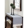 image:imageTable Runner Cotton Farmhouse Boho 14x72 in Table Dcor for Kitchen or Dining Blue Cloth Woven Table Runners